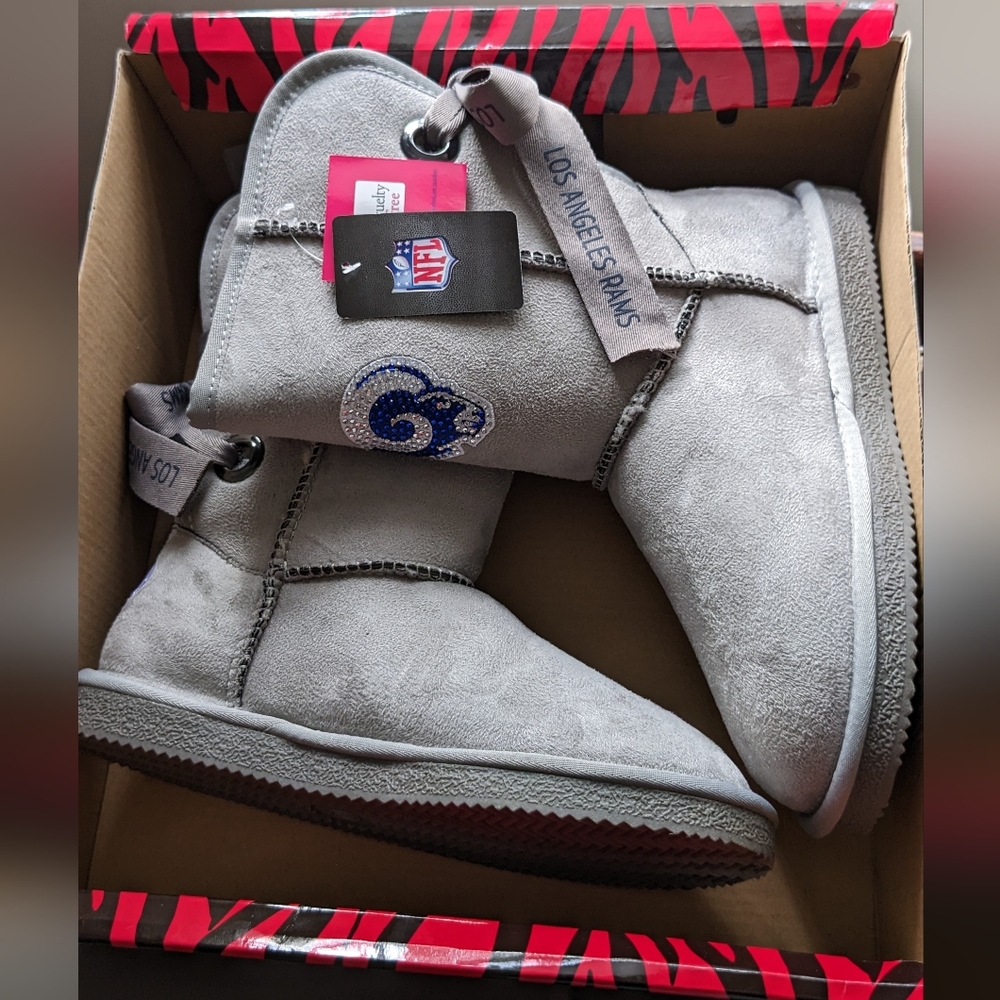 COPY - NFL The Champion Ribbon Boots by Cuce Los Angeles Rams